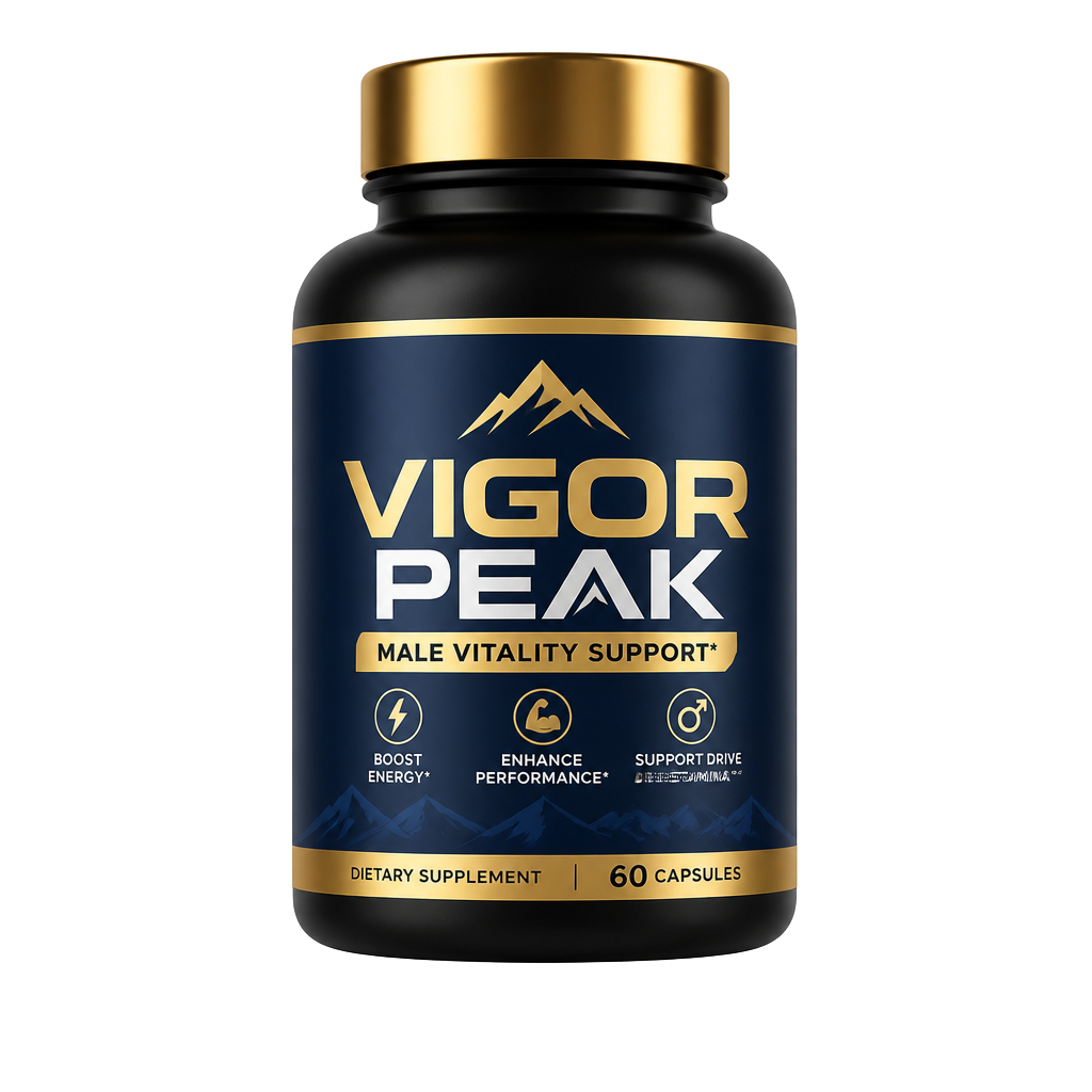 Vigor Peak male vitality supplement bottle